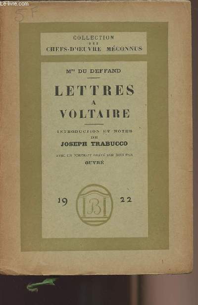 Lettres  Voltaire - collection 