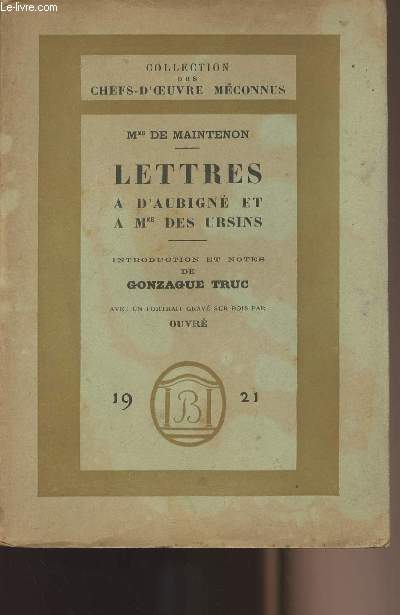 Lettres  d'Aubign et  Mme des Ursins- collection 