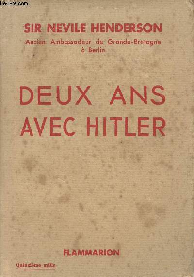Deux ans avec Hitler