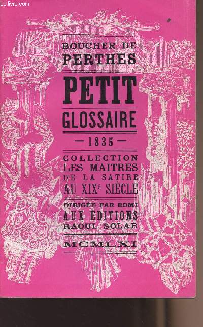 Petit glossaire 1835 - collection 