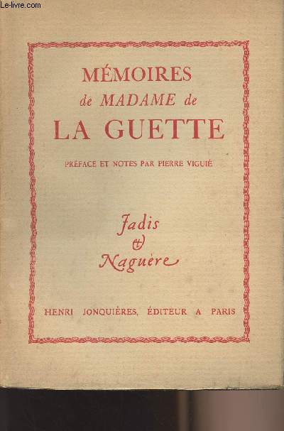Mmoires de Madame de La Guette - collection 