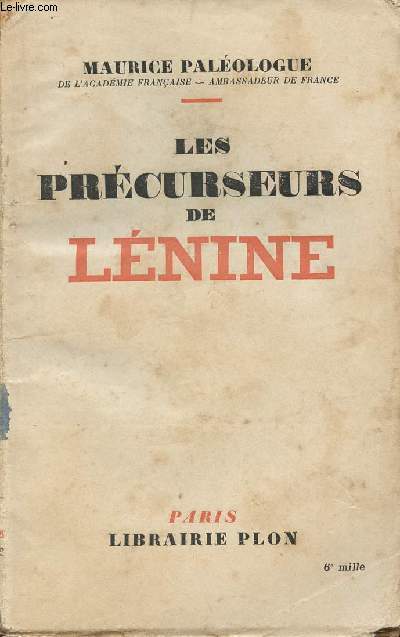 Les prcurseurs de Lnine