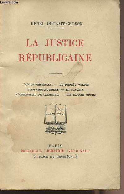 La justice rpublicaine