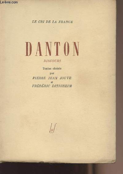 Danton - Discours - collection 