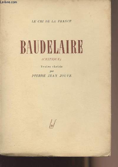 Baudelaire (Critique) - collection 