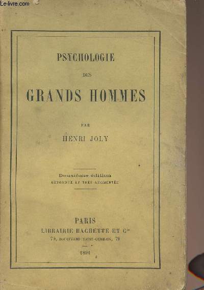 Psychologie des grands hommes