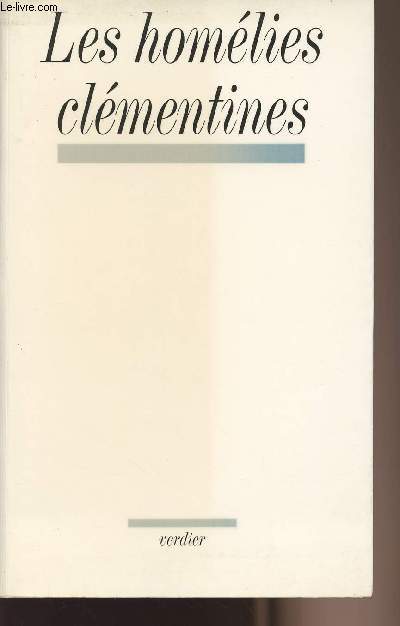 Les homlies clmentines