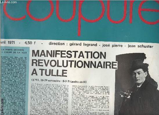 Coupure n6 - avril 1971 - Manifestation rvolutionnaire  Tulle