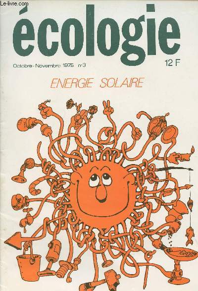 Ecologie n3 octobre-novembre 1975 - Enegie Solaire