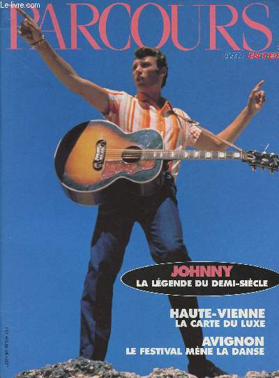 Parcours - Air Inter Juin 93 n69 - Johnny La lgende du demi-sicle - Haute-Vienne la carte du luxe - Avignon le festival mne la danse