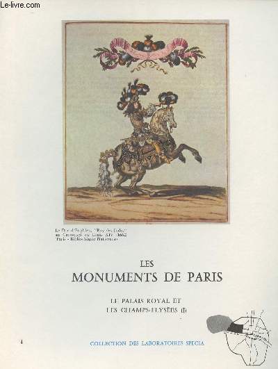 Les monuments de Paris - Collection des Laboratoires Specia -N4 - Le Palais Royal et les Champ-Elyses (I)