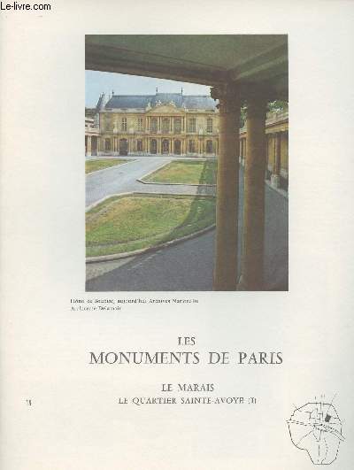 Les monuments de Paris - n18 Le Marais, Le quartier Sainte-Avoye (I)