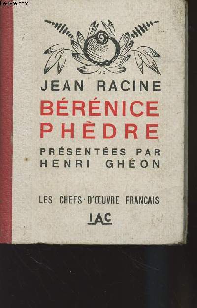 Brnice Phdre prsentes par Henri Ghon - 