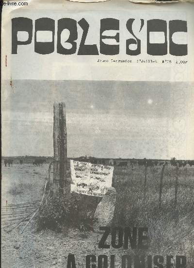 Poble d'Oc - Jeune languedoc I juillet n18 - Zone  coloniser