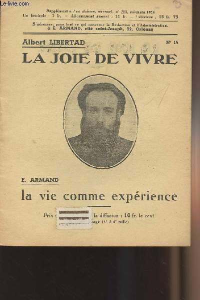 La joie de vivre - N14 - Supplment  1 en dehors, n280 mi-mars 1934