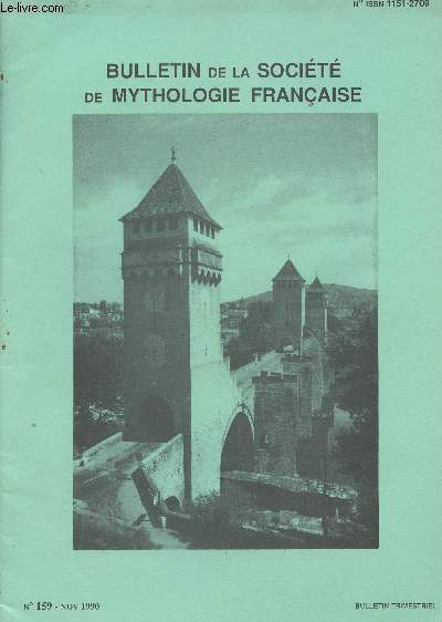 Bulletin de la Socit de Mythologie Franaise n159 nov. 90 - Un bref rsum de la lgende du Pont Valentr - 