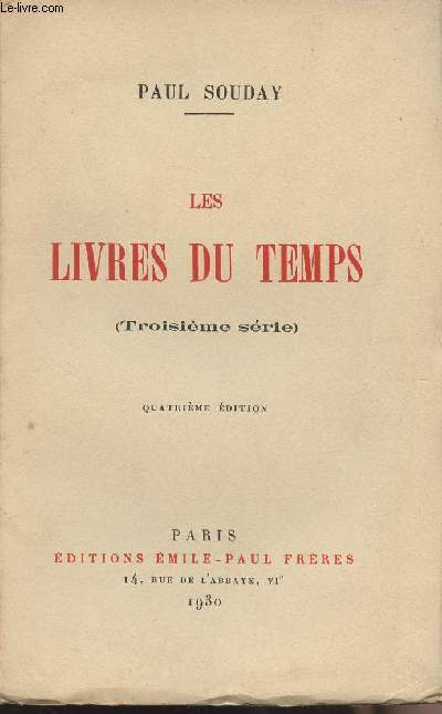 Les livres du temps (3e srie)