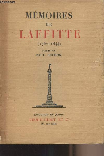 Mmoires de Laffitte (1767-1844)