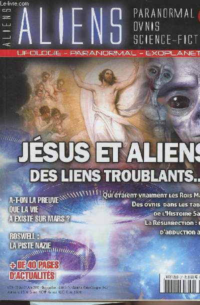 Aliens - Ufologie - Paranormal - Exoplantes - n24 - Jus et aliens des liens troublants.... a-t-on lla preuve que la vie a exist sur Mars ? - Roswell : La piste Nazie