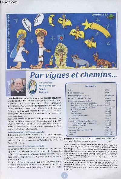 Par vignes et chemins - Bulletin des paroisses de Saint-Emilion n55 - La (double-) page de l'abb - Billets d'humeur et d'humour - Regards sur le secteur pastoral - Le coin prire