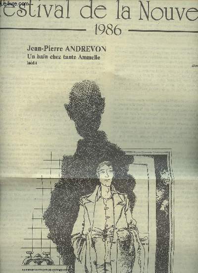 Festival de la Nouvelle - 1986 - Jean-Pierre Andrevon - Un bain chez tante Ammelle (indit) - Illustr par lui-mme