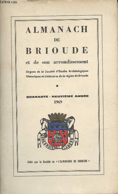 Almanach de Brioude et de son arrondissement - 49e anne