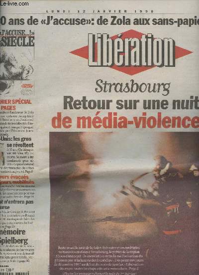 Libration n5178 - Strasbourg: retour sur une nuit de mdia-violences - 100 ans de 