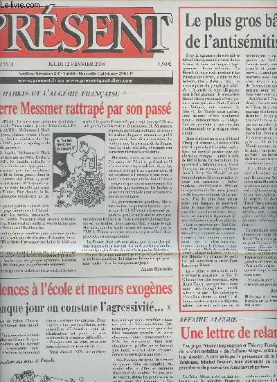 Prsent n5514 jeudi 12 fv. 2004 - Les harkis et l'Algrie franaise, Pierre Messmer rattrap par son pass - Le plus gros bton de l'antismitisme - Violences  l'cole et moeurs exognes 