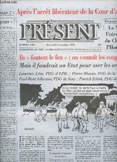 Prsent n3706 merc. 6 nov. 96 - Aprs l'arrt librateur de la Cour d'appel - La XIIe Universit du Club de l'Horloge - Ils 