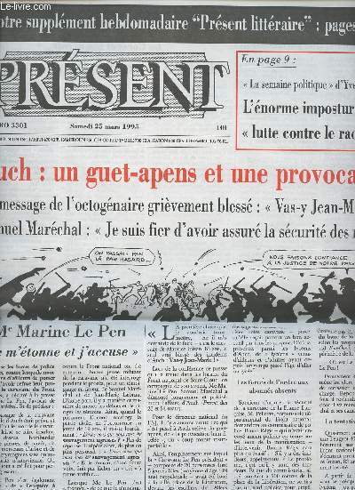 Prsent n3301 sam. 25 mars 95 - Auch: un guet-apens et une provocation - La 
