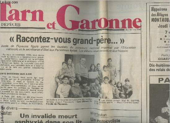 La Dépêche du Midi - Tarn et Garonne - merc. 7 mai 86 - 