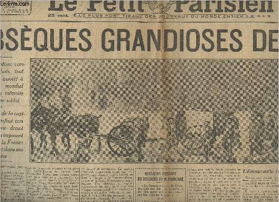 Le Petit Parisien, Dernire dition de Paris 5h, n19020 54e anne merc. 27 mars 29 - Obsques grandioses de Foch - Quelques phrases du discours de M. Poincar