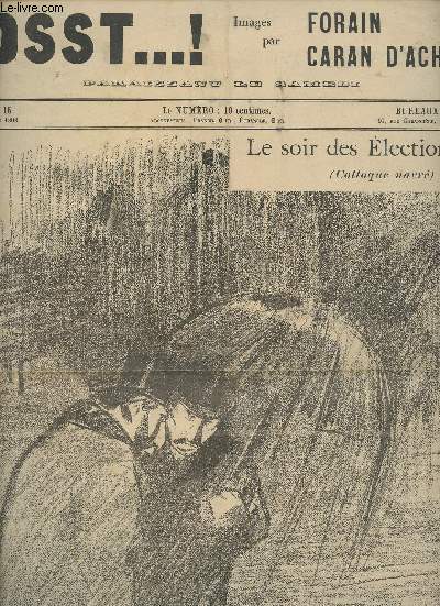 Psst...! n15 14 mai 1808 - Image par Forain Caran d'Ache - Le soir des Elections (Colloque navr) 
