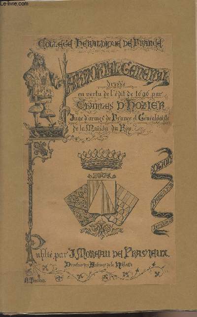 Armorial gnral de France - Gnralit de Limoges : Limoges, Tulle, Brives, en Limosin, Bourganeuf, dans la Manche, Angoulme, en Angoumois