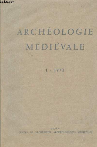 Archologie Mdivale - I - 1971
