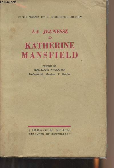 La jeunesse de Katherine Mansfield
