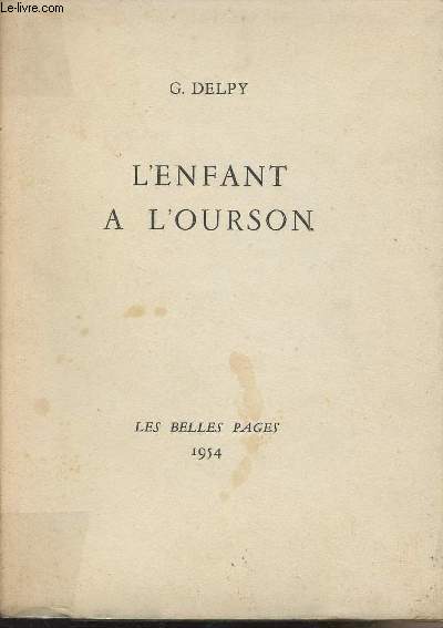 L'enfant  l'ourson