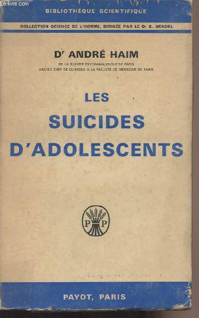 Les suicides d'adolescents - 