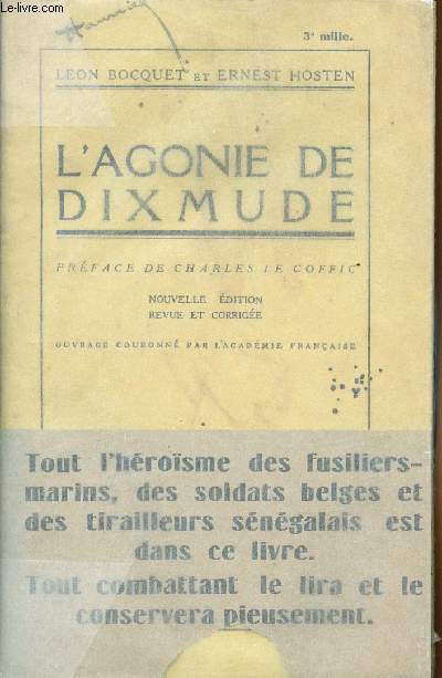 L'agonie de Dixmude - Episodes de la Bataille de l'Yser - Bocquet Léon/Hosten... - Afbeelding 1 van 1