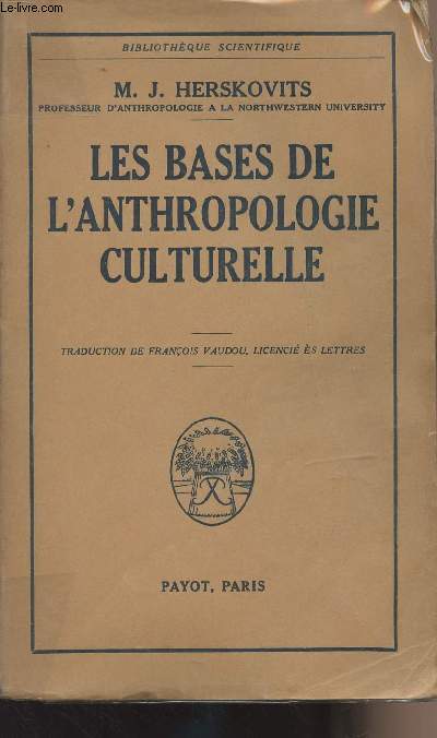 Les bases de l'anthropologie culturelle- 