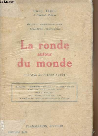 Edition dfinitive des Ballades Franaise - Tome I - La ronde autour du monde
