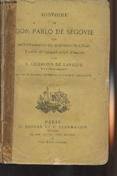 Histoire de Don Pablo de Sgovie