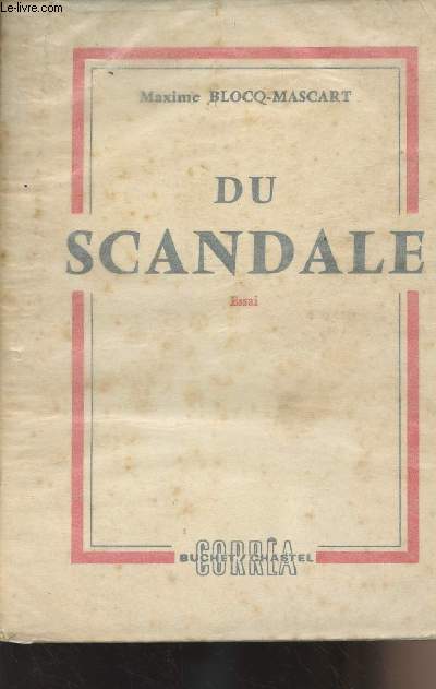 Du Scandale - Essai