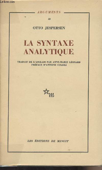 La syntaxe analytique - 