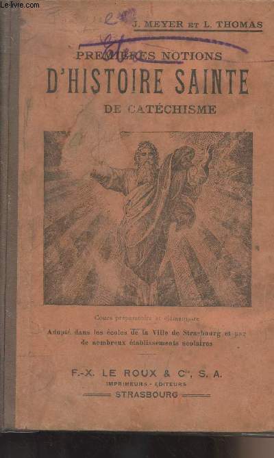 Premires notions d'histoire Sainte de Catchisme