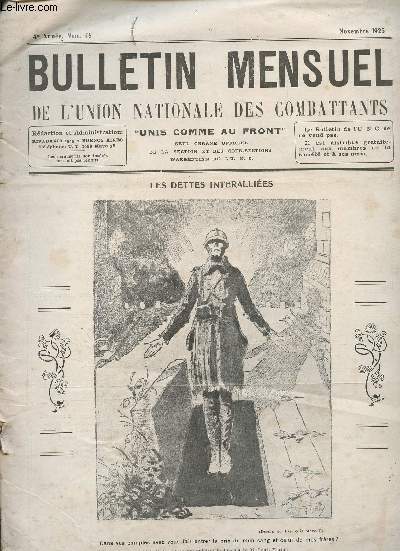 Bulletin mensuel de l'Union nationale des Combattants 