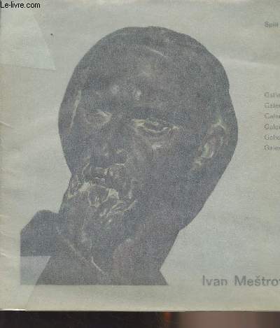 Ivan Mestrovic - Catalogue - Galerie
