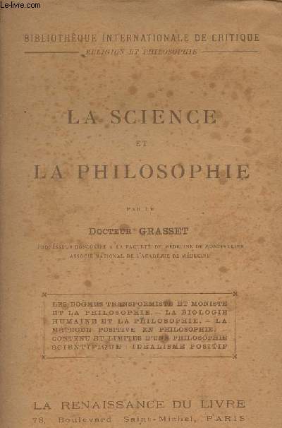 La science et la philosophie - 