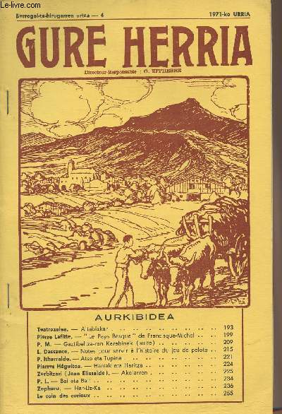 Gure Herria - Berrogoi-ta-hirugarren urtea - 4 1971-ko URRIA - Altabizkar - 