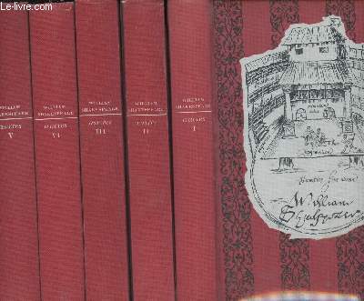 Oeuvres de Shakespeare - 5 tomes - Incomplet